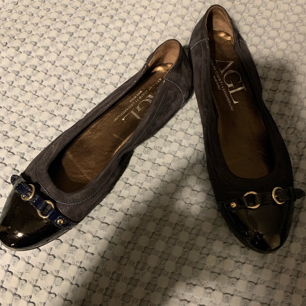 🎉 FINAL PRICE 🎉 AGL navy blue cap toe flat - Picture 4 of 7